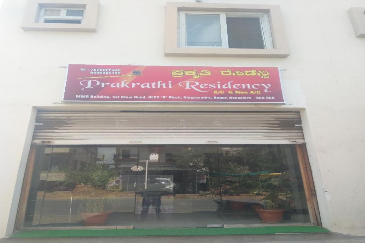 Hotel Prakrathi Residency 벵갈루루 외부 사진